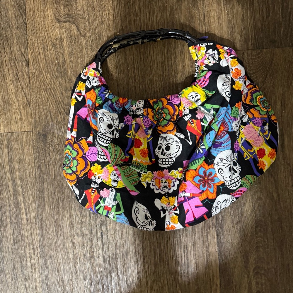 Colorful Skull Print Women's Bag Size Small
